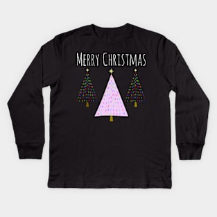 Merry Christmas Kids Long Sleeve T-Shirt